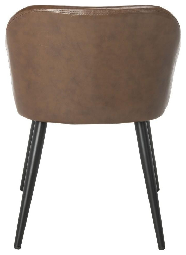 Pembroke Accent Chair Brown   Midcentury   Armchairs And Accent Chairs   by AED Luxury Home Decor  Houzz