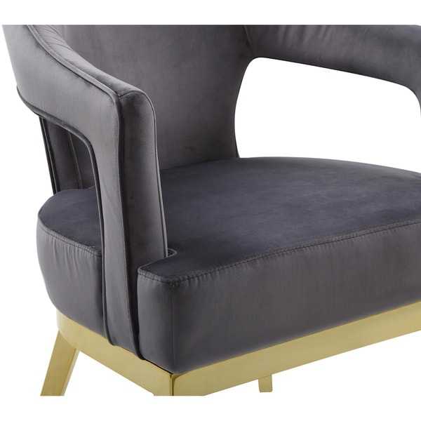 Chic Home Danu Velvet Upholstered Accent Chair