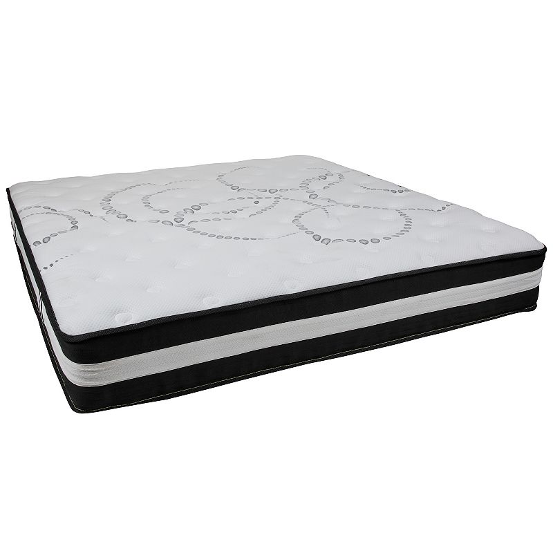 Emma and Oliver 12 Inch CertiPUR-US Certified Hybrid Pocket Spring Mattress