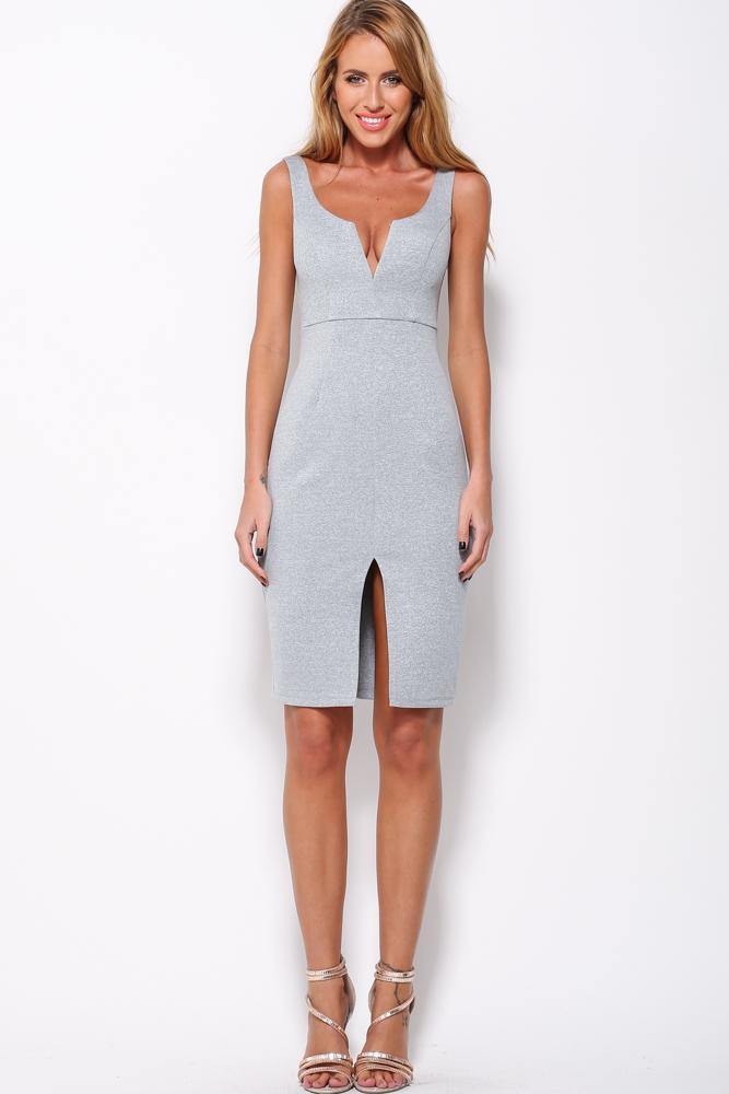 Headlines Dress Grey