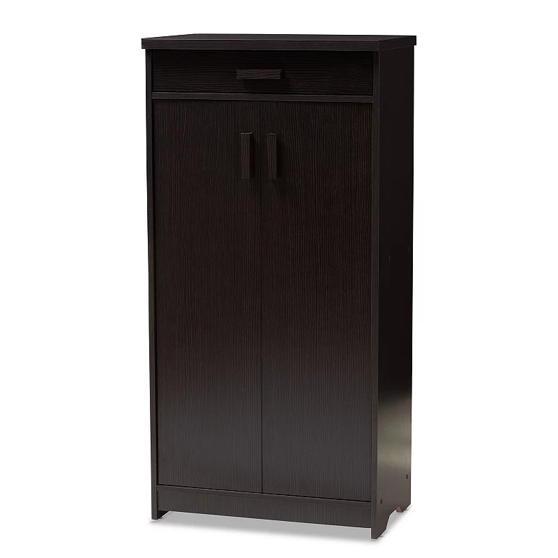 Baxton Studio Bienna Espresso Shoe Cabinet