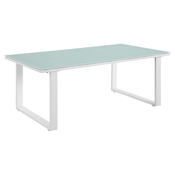 Chance Glasstop Outdoor Patio Coffee Table