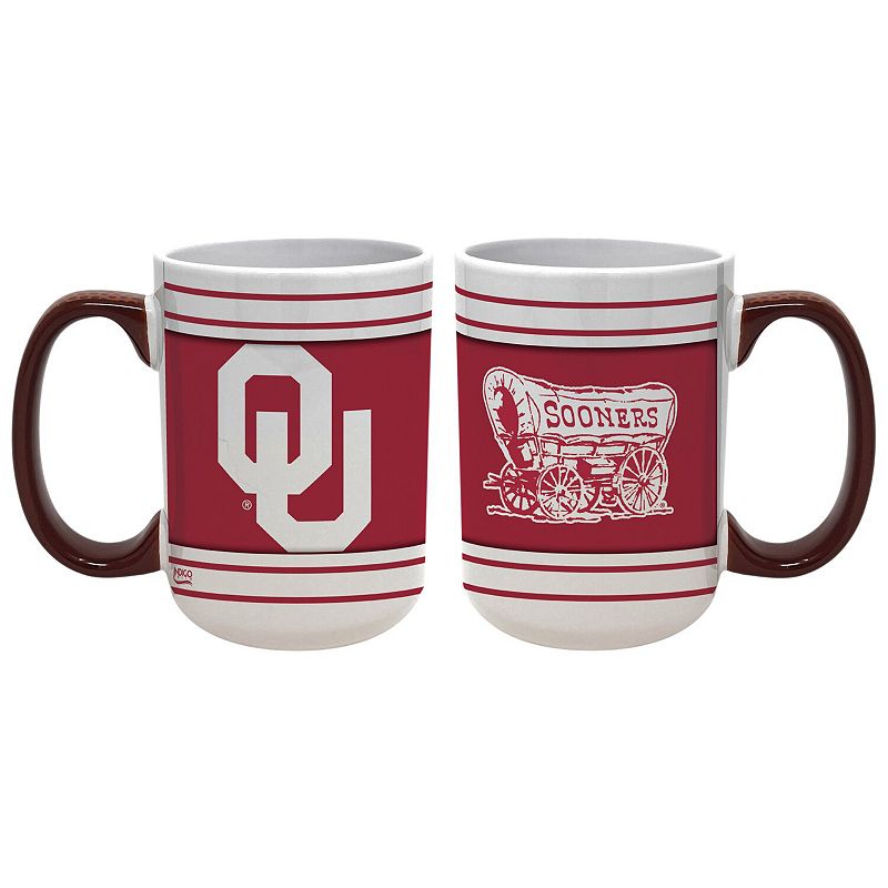 Oklahoma Sooners 15oz. Home and Away 2-Pack Mug Set