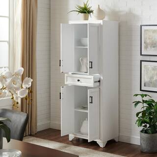 CROSLEY FURNITURE Tara Distressed White Pantry CF3111-WH