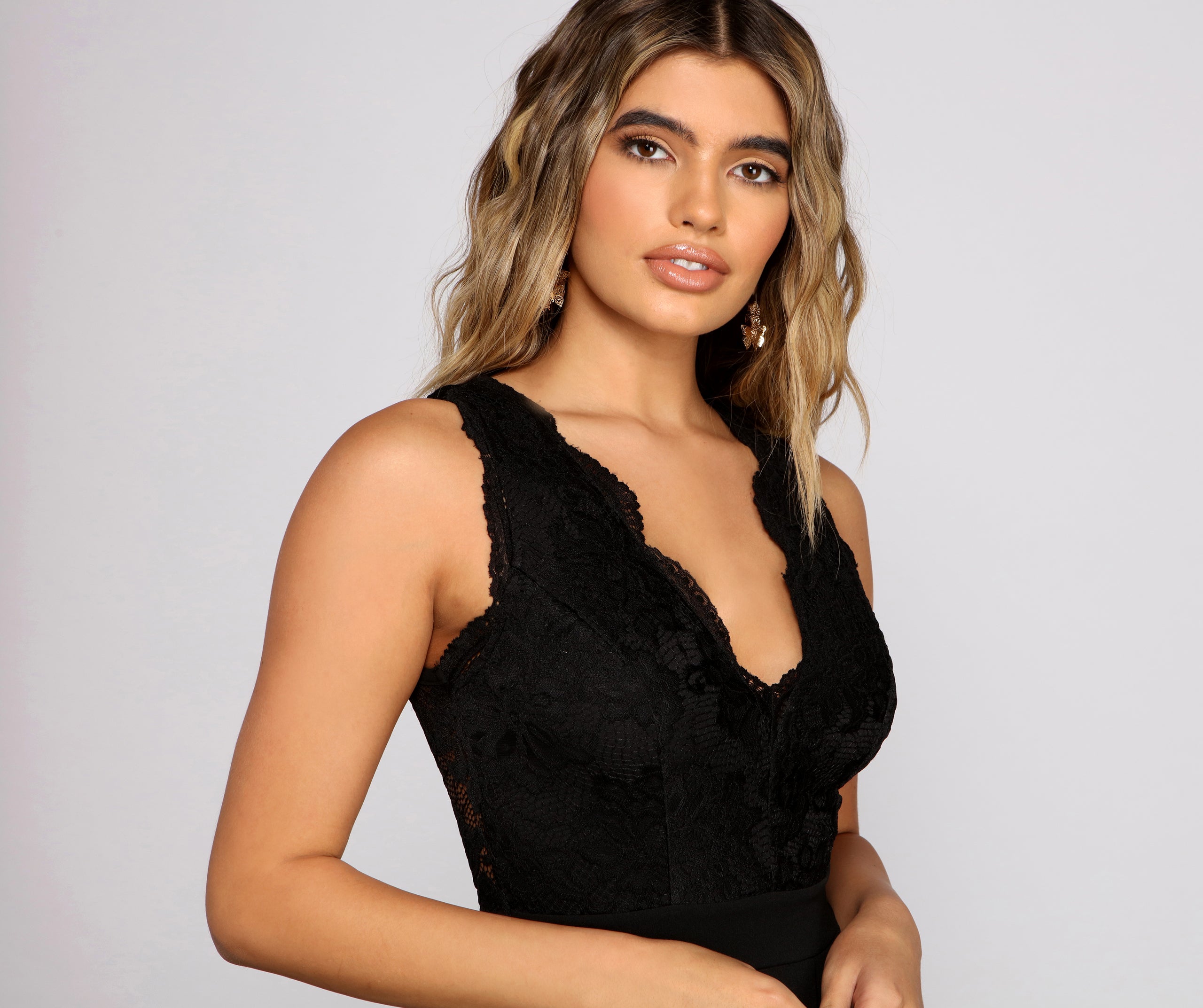 This Moment Floral Lace Skater Dress