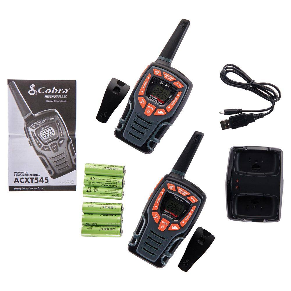 Cobra Weather-Resistant 28-Mile Range 2-Way Radio (2-Pack) ACXT545