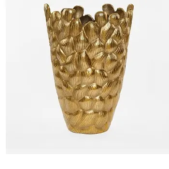 Decorative Gold Finished Metal Planter Home Indoor Outdoor Garden Usage Customized Size Metal Planter