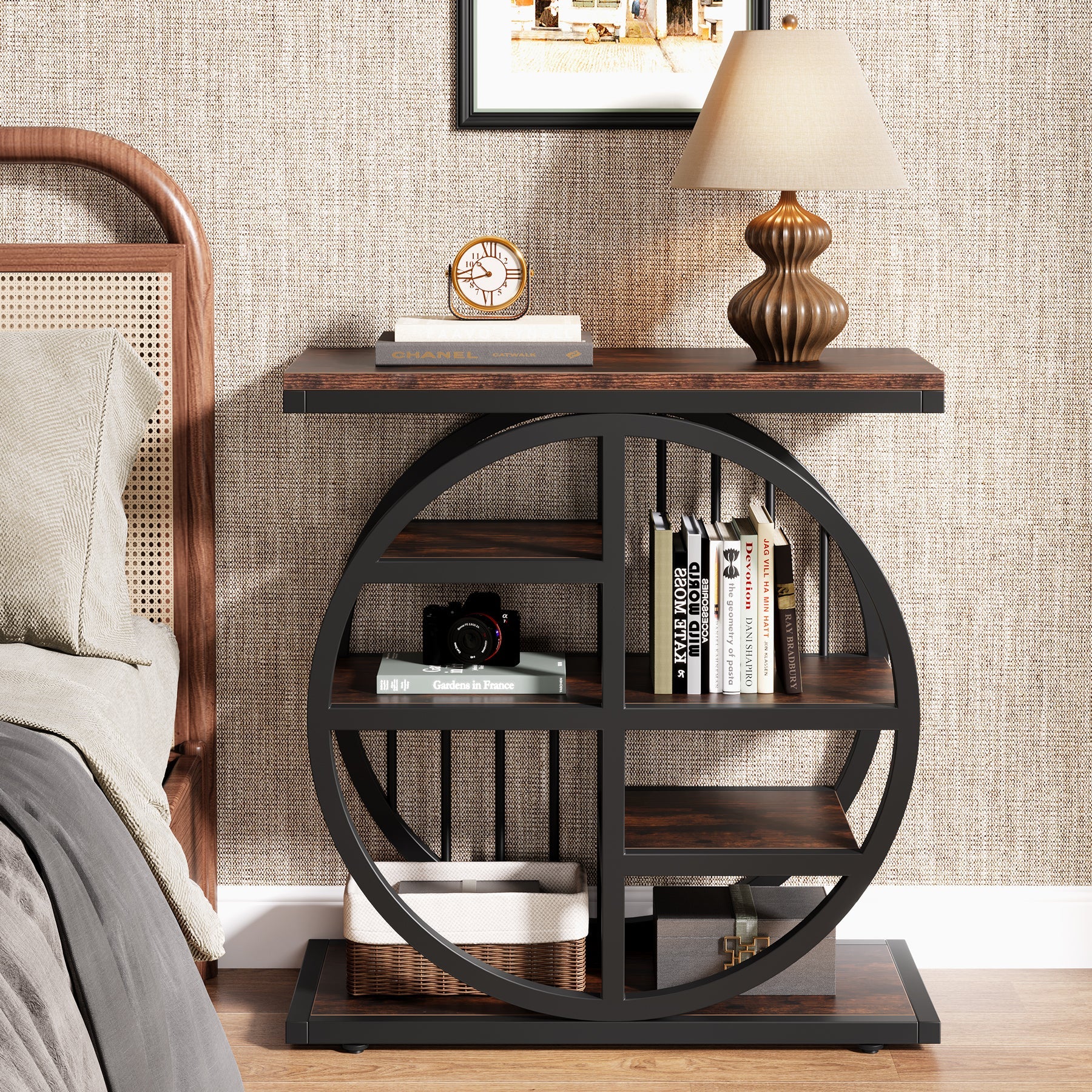 5-tier End Table, Side Table Accent Table With 5 Shelves