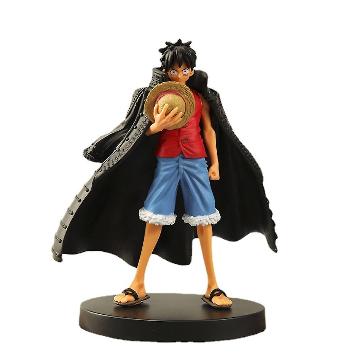 Black Cloak Luffy One Piece Anime Action Figure Toy Model 18cm