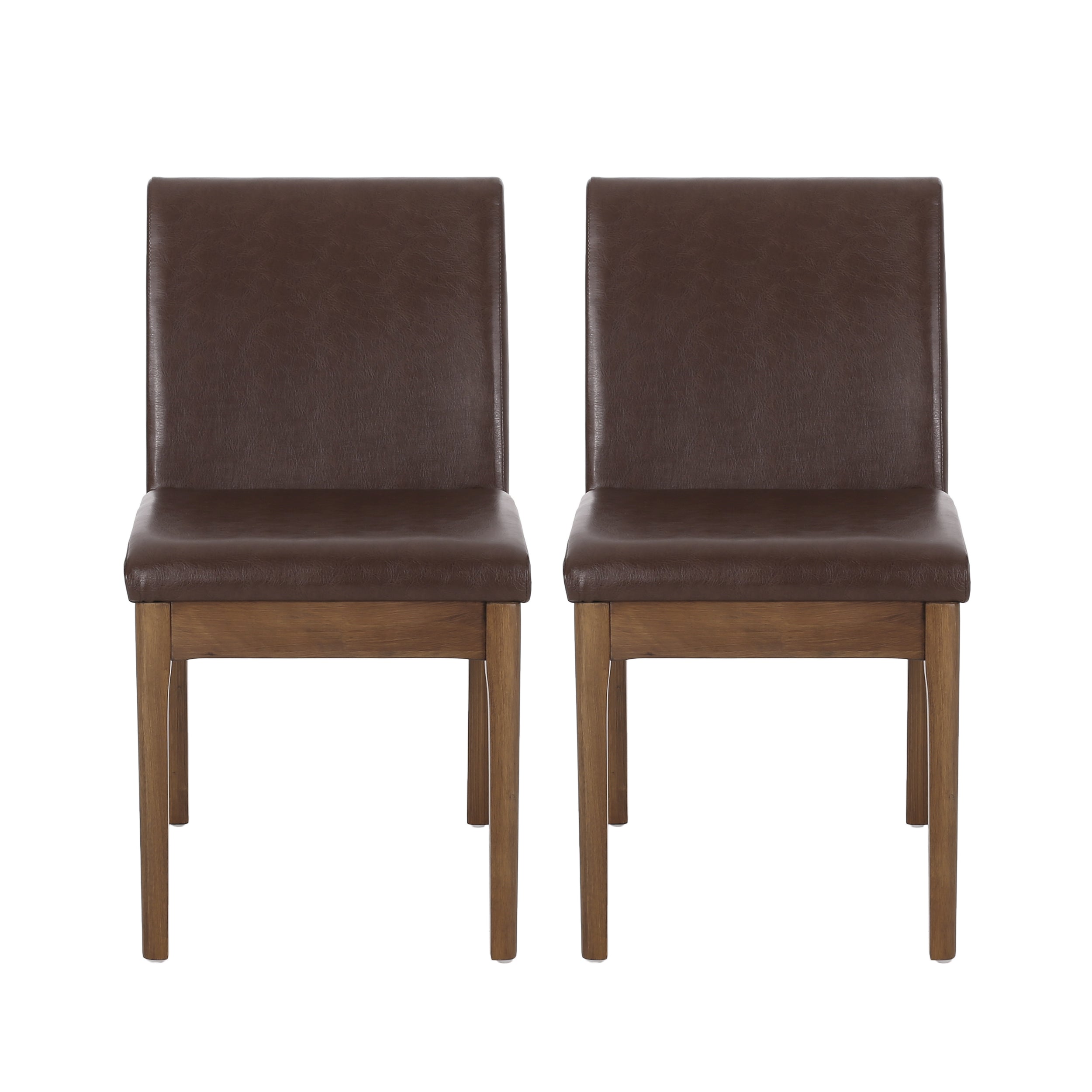 Hampton Mid Century Modern Upholstered Dining Chairs, Set of 2