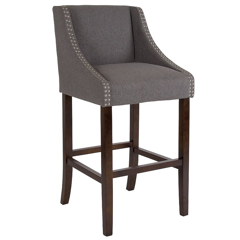 Flash Furniture Carmel Nailhead Bar Stool