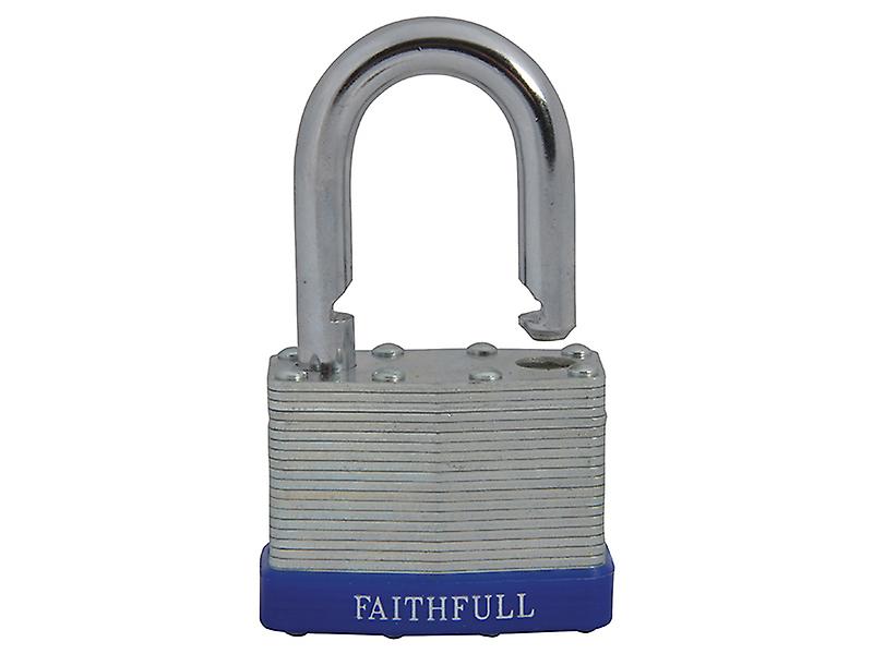 Faithfull Laminated Steel Padlock 50mm 3 Keys FAIPLLAM50