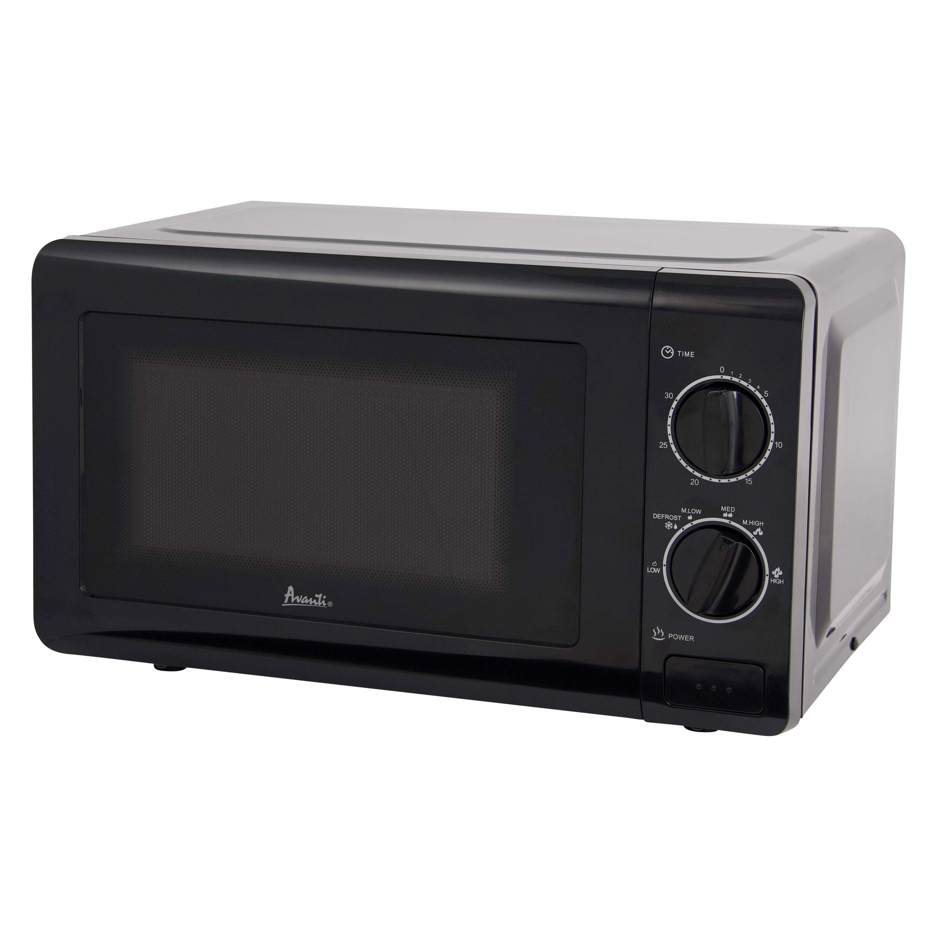 Avanti Microwave Oven with Mechanical Dials, 0.7 cu. ft., in Black (MM07V1B)