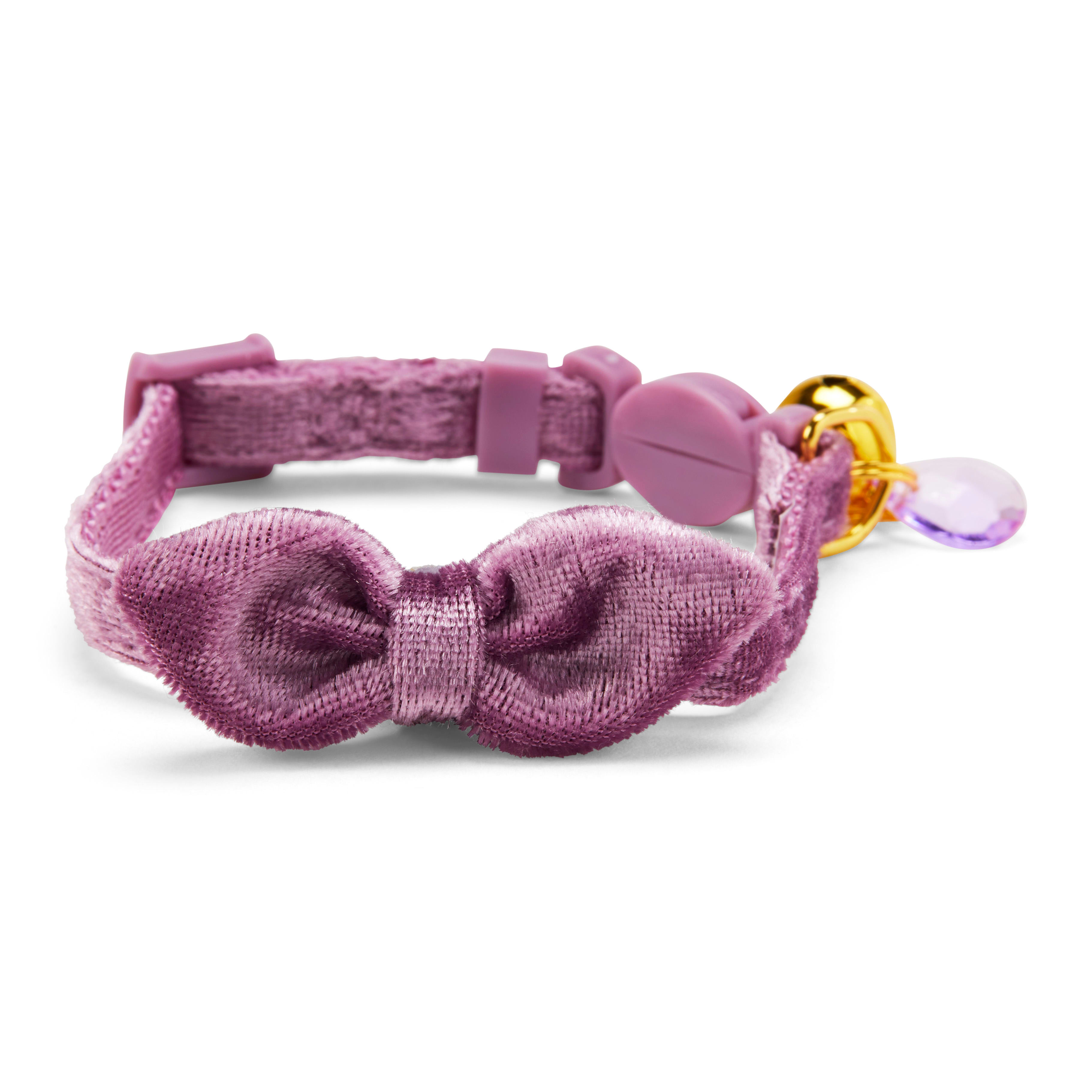 YOULY The Heir Lavender Velvet Breakaway Kitten Collar