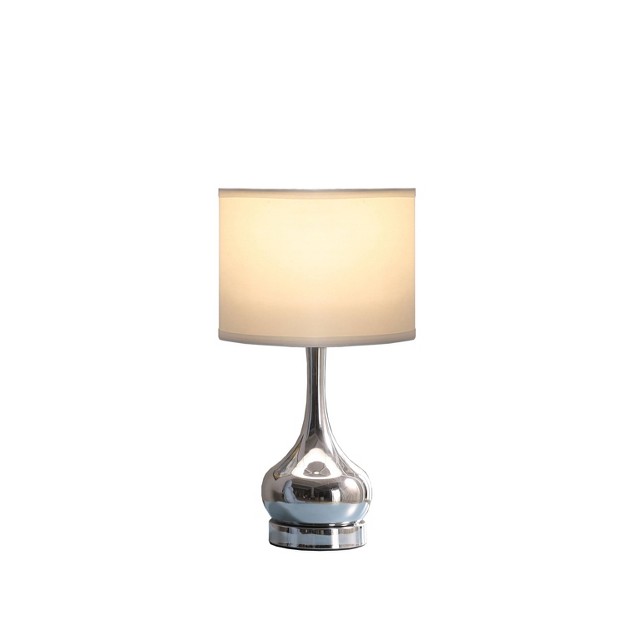 Retro Metal Table Lamp Silver Ore International