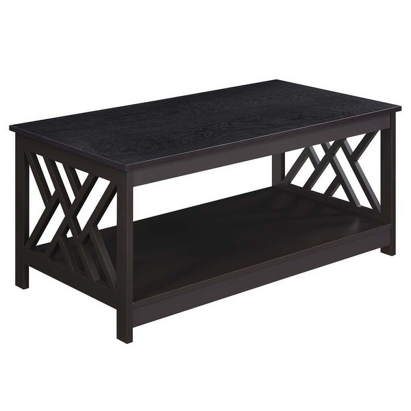 Titan Coffee Table with Shelfand#44