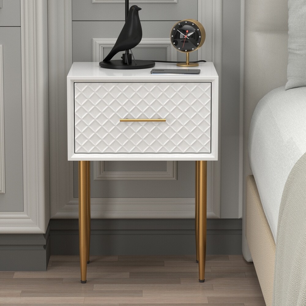 COZAYH Set Of 2 Modern Contemporary Spacious Drawer Nightstand Side Table