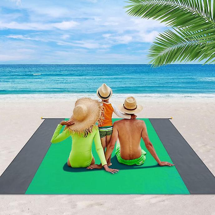 Beach Blanket 79''83'' 4-7 Adults Oversized Lightweight Waterproof Sandproof Beach Blanket Large Picnic Mat Beach Blanket