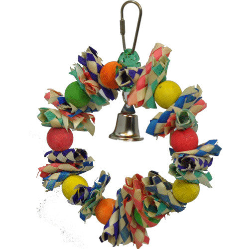 A  E Happy Beaks Fiesta Wreath Small Bird Toy