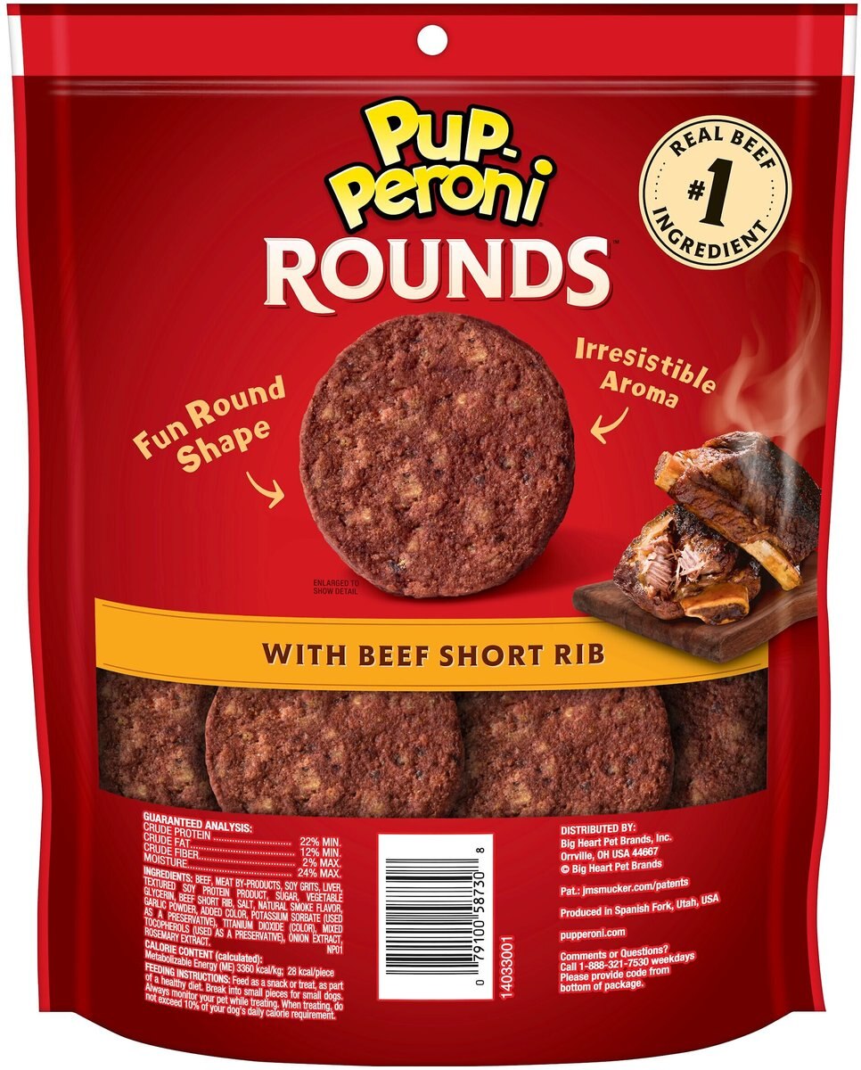 Pup-Peroni Rounds Beef Short Rib Dog Treats