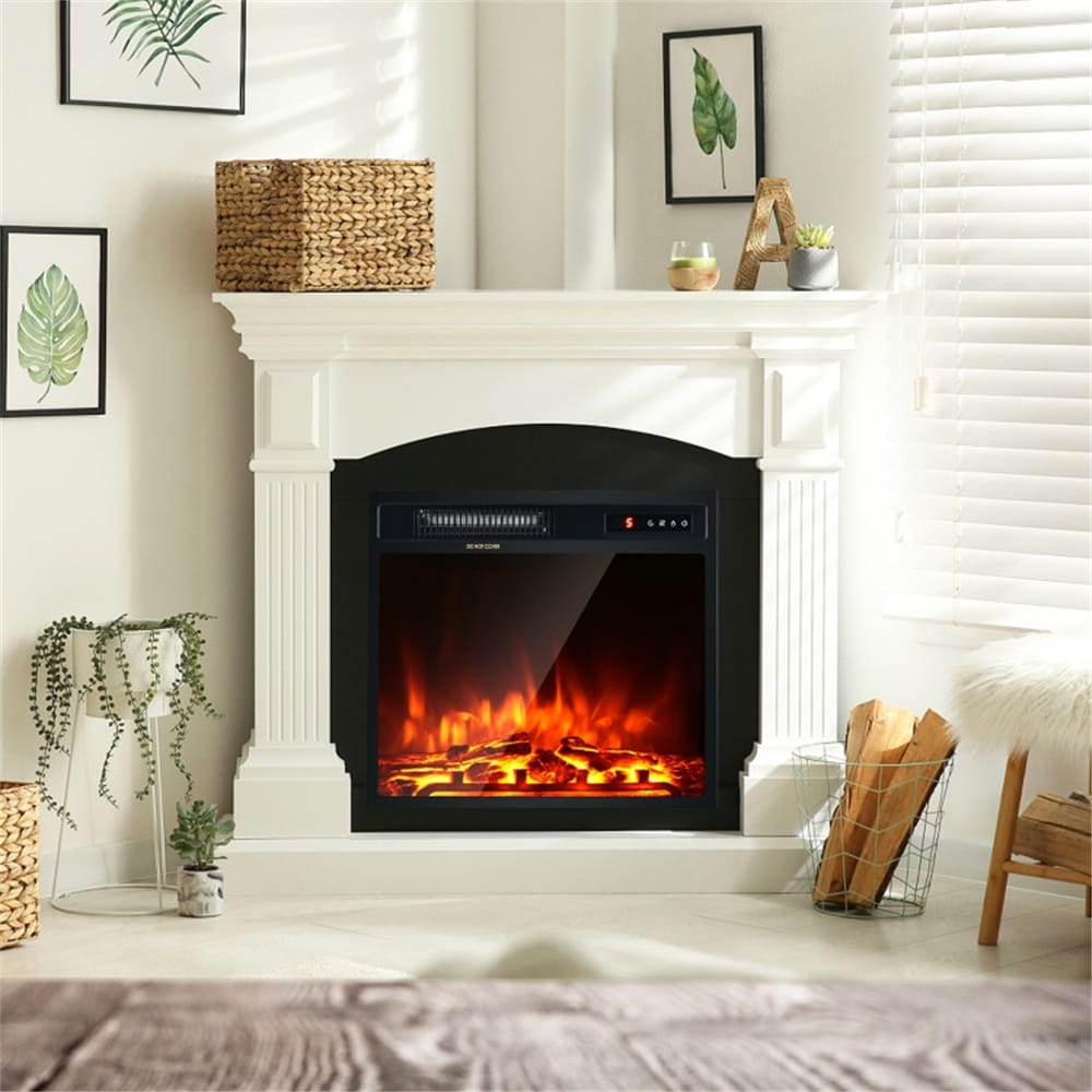 Modern 18 Inch 1500W Adjustment Temperature Electric Fireplace