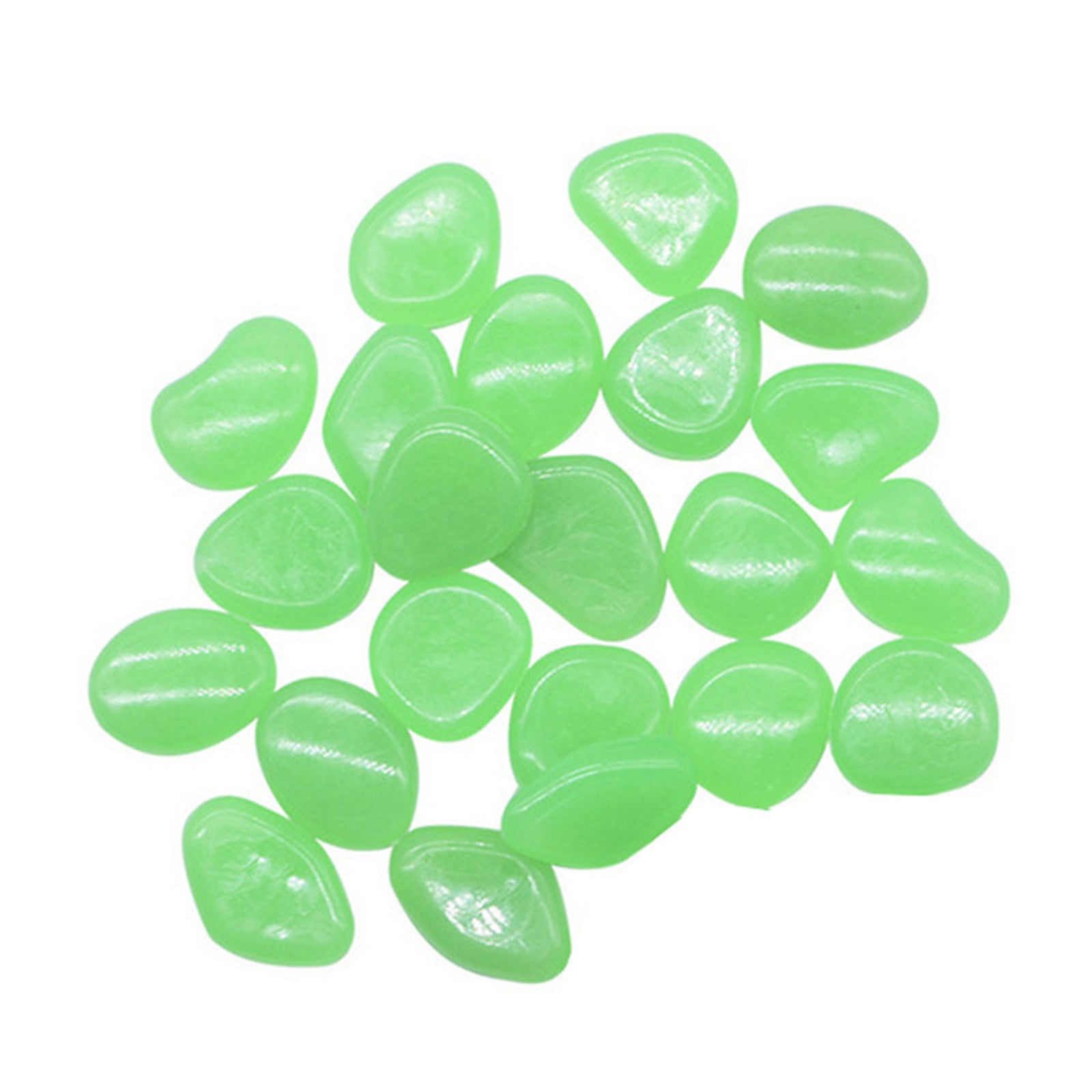 Toyfunny 50pc Glow in The Dark Pebbles Luminous Stones Rocks For Garden Aquariums Deco