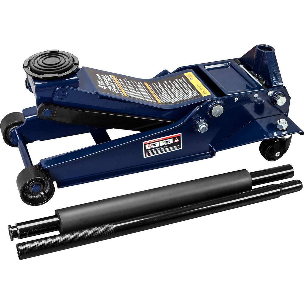 TCE 4-Ton Low-Profile Heavy-Duty Floor Jack with Dual Piston Quick Lift Pump AT84007U