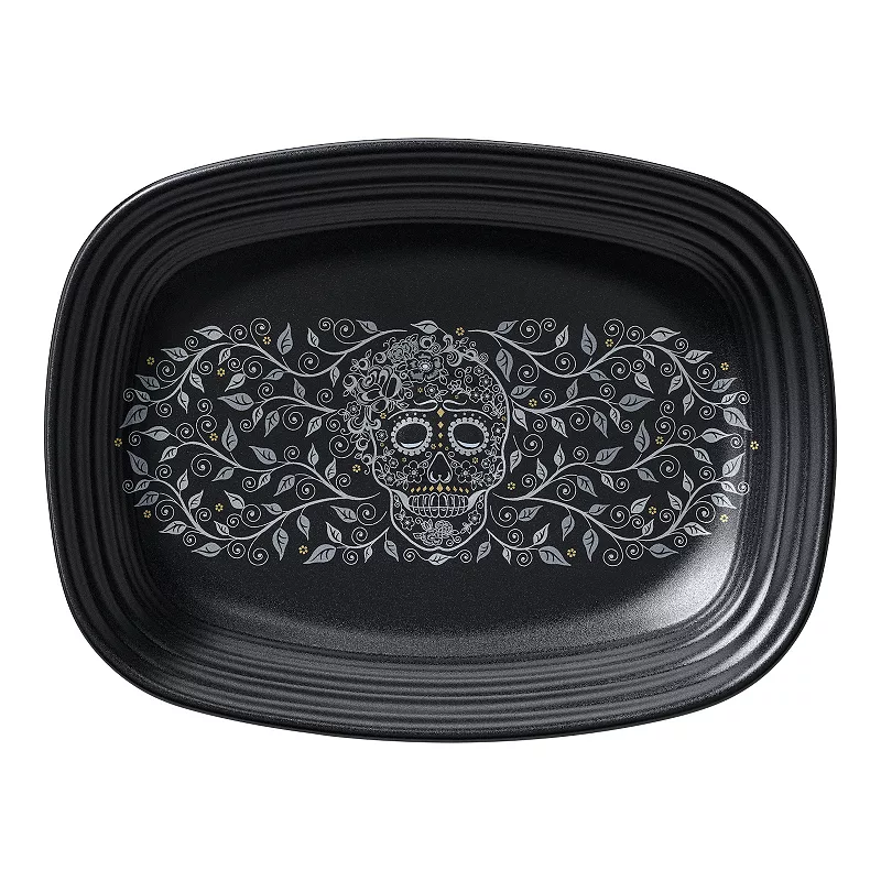 Fiesta Skull And Vine Rectangular Platter