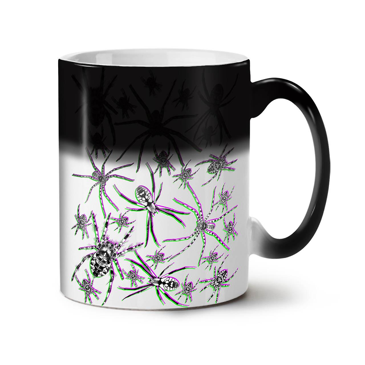 Widow Spider Animal NEW Black Colour Changing Tea Coffee Ceramic Mug 11 oz | Wellcoda