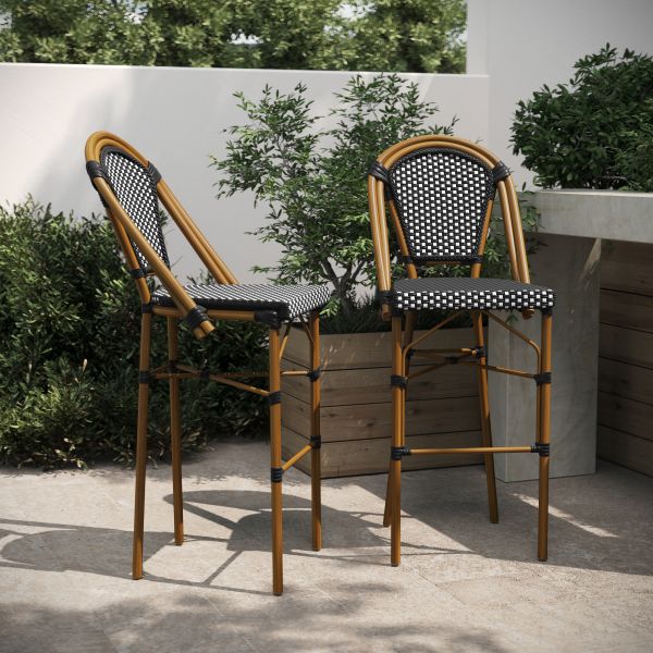 Bordeaux Set of 2 Stackable Indoor/Outdoor French Bistro 30