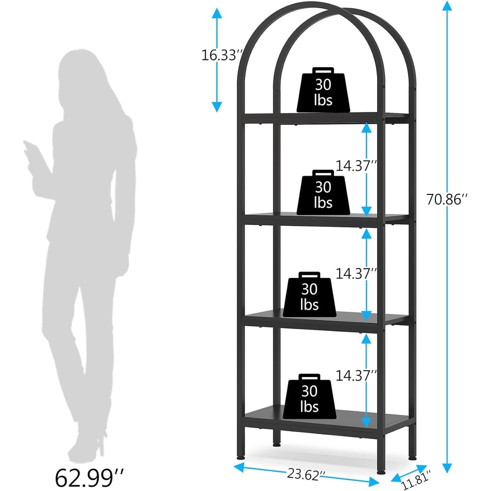 4 Tier Open Bookshelf  70.8\