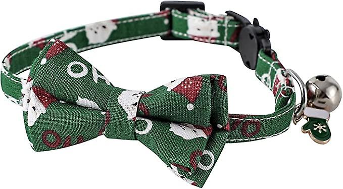 Pet Collar Adjustable Size Buckle Design Non-fading Breathable Anti-suffocation Santa Claus Pet Triangular Scarf Cat Supplies Pet