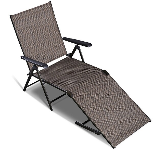 2PCS Pool Chaise Lounge Chair Recliner Outdoor Patio Furniture - See Details