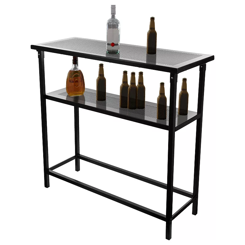 Los Angeles Lakers Hardwood Classics 2-Shelf Portable Bar with Case