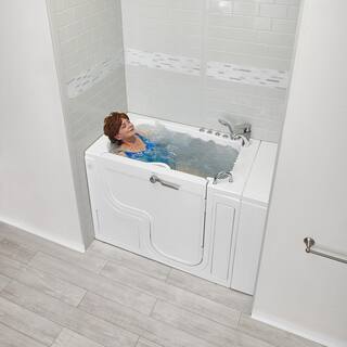 Ella Wheelchair Transfer32 52 in. Walk-In Whirlpool and Air Bath Bathtub in White Fast Fill FaucetHeated SeatRH Dual Drain OLA3252D-R-h2P