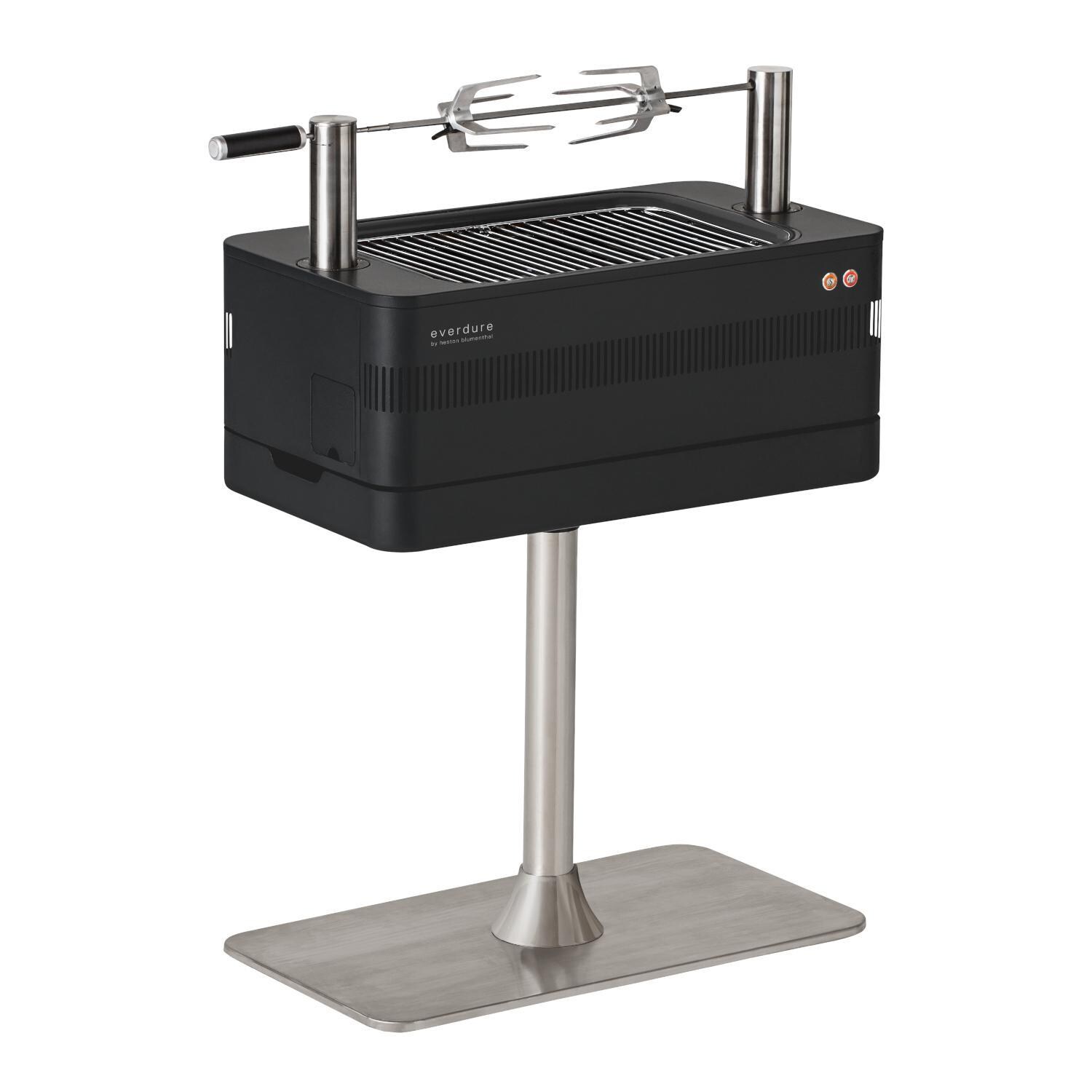 Everdure FUSION 29-Inch Charcoal Grill With Rotisserie and Electronic Ignition