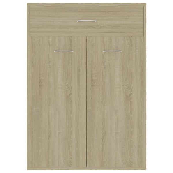 Shoe Cabinet Sonoma Oak 23.6x13.7x33 Chipboard - - 35205866