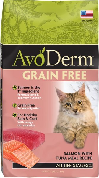 AvoDerm Grain-Free Salmon with Tuna Meal Dry Cat Food