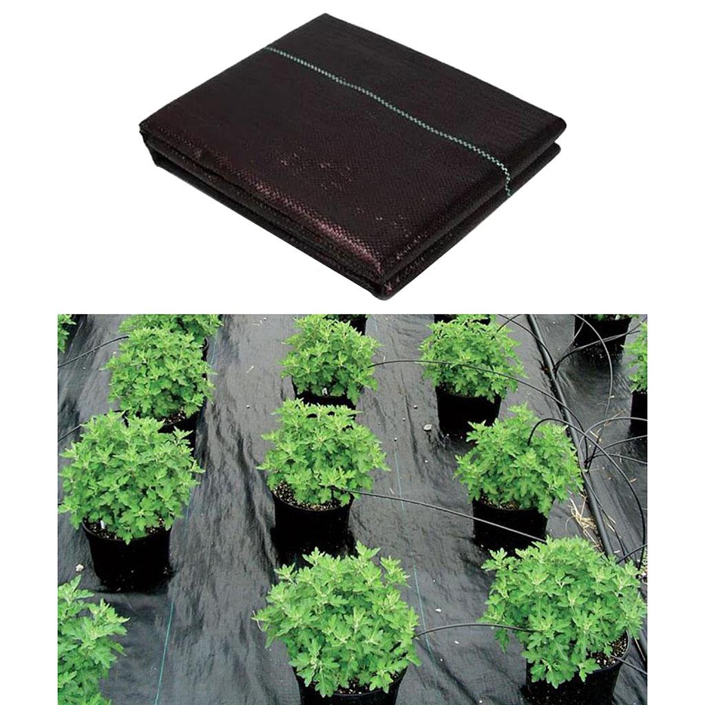 Black Barrier Landscape Fabric for Garden, Greenhouse, Flower Beds - 1.5x1meter