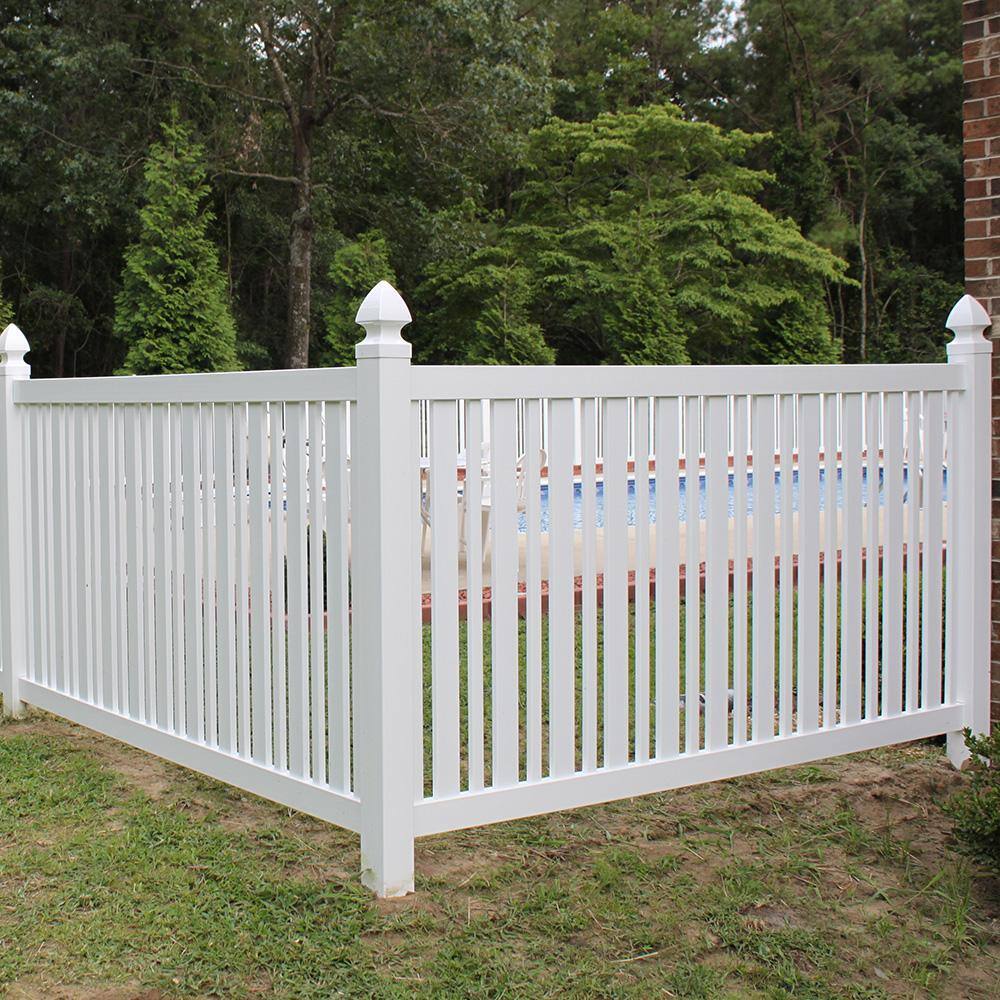 Weatherables Sarasota 4 ft. H x 6 ft. W White Vinyl Pool Fence Panel PWPO-ALTNR-4x6