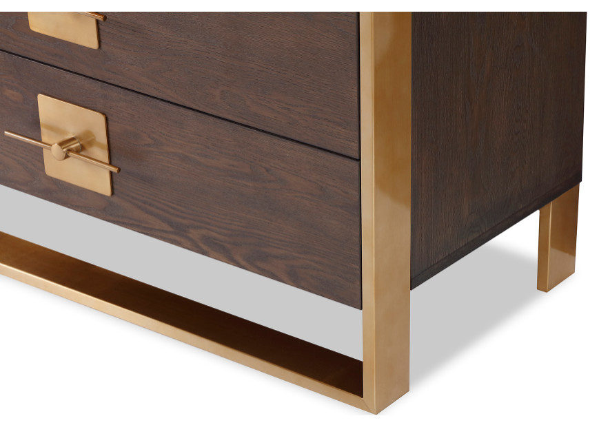 Brown Ash Chest of Drawer  Liang  ampEimil Ophir   Contemporary   Accent Chests And Cabinets   by Oroa   Distinctive Furniture  Houzz