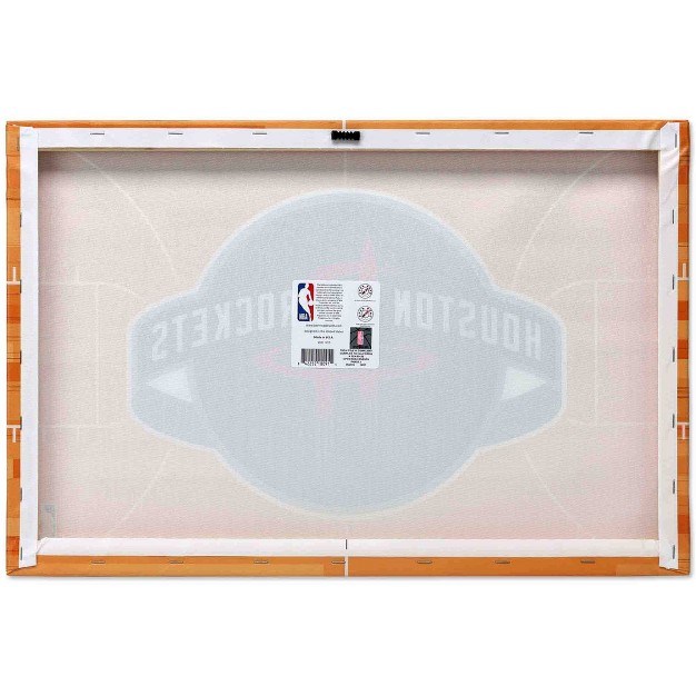 Nba Houston Rockets Court Canvas Wall Sign