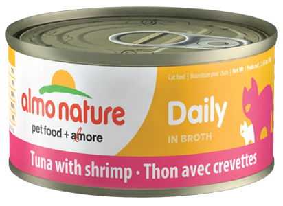 Almo Nature Daily Tuna  Shrimp in Broth Canned Cat Food