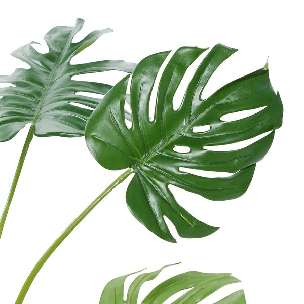 Green Artificial Banana Leaf Plant Foliage