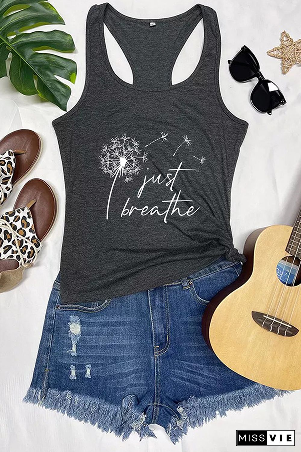 Just Breathe Dandelion, Momlife, Just Breathe, Inspirational Quotes, Mommy Quotes Tank Top Wholesale