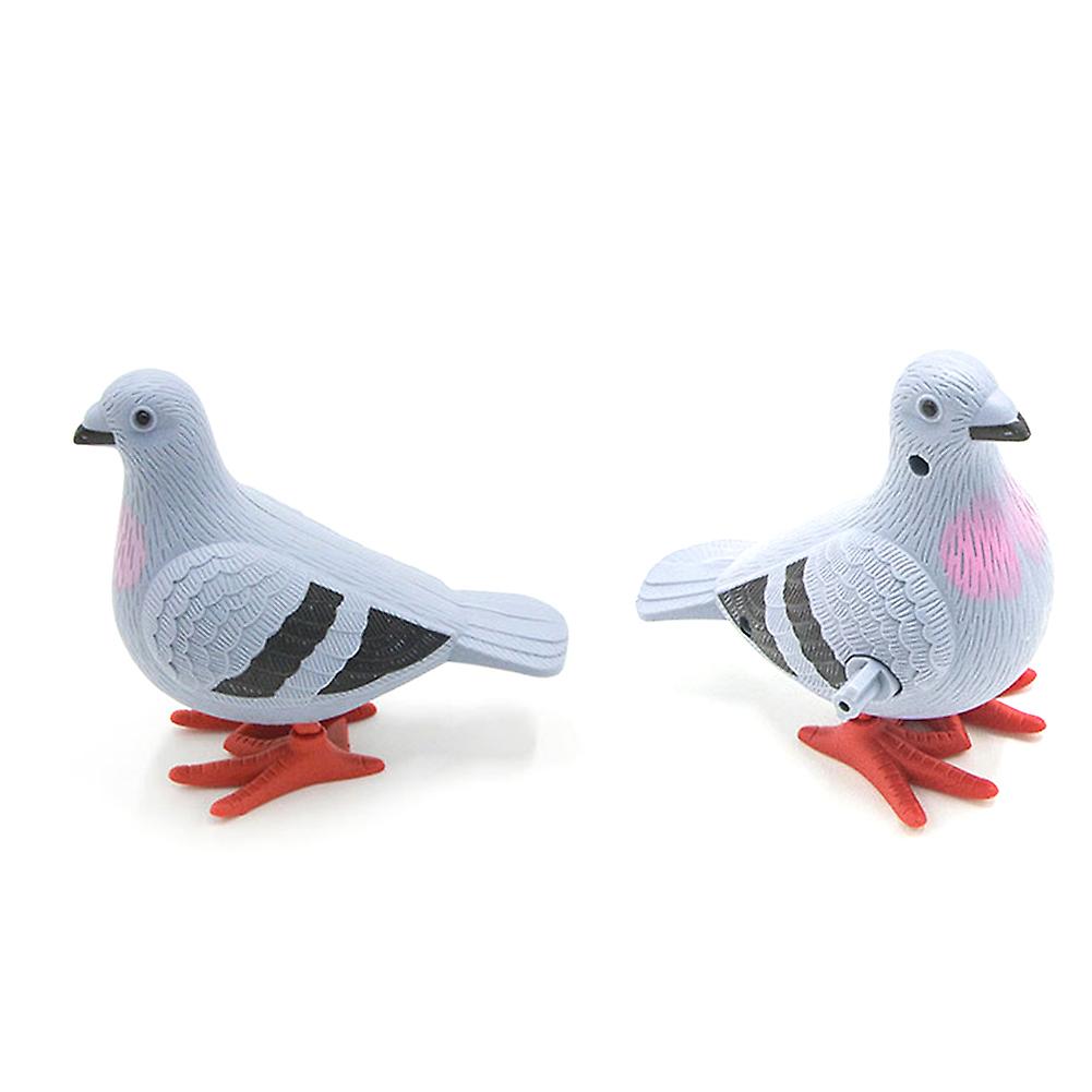 5pcs Simulation Pigeon Model Cute Clockwork Will Bounce Pigeon Children Toys Home Garden Animal Ornaments