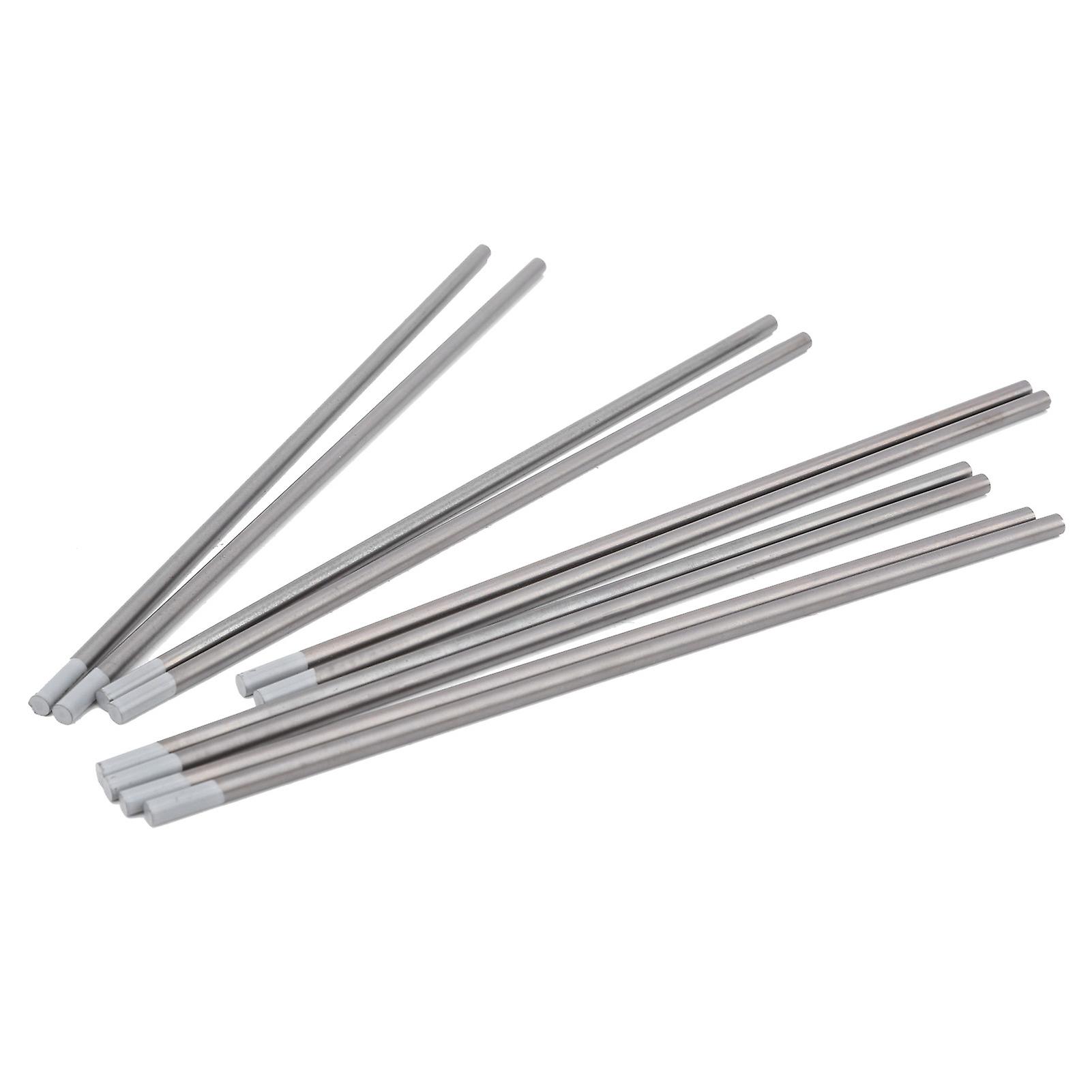 10pcs Cerium Tungsten Electrodes For Tig Welding Argon Arc Needle Grey Head Wc20 4x175mm - High Efficiency And Stable Performance For Sheet Stainless