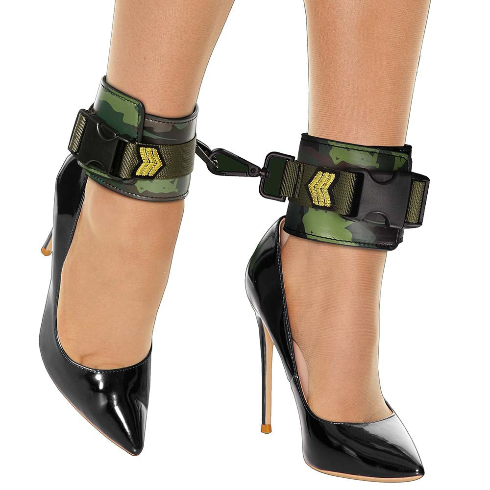 Ouch! Army Themed Ankle Cuffs