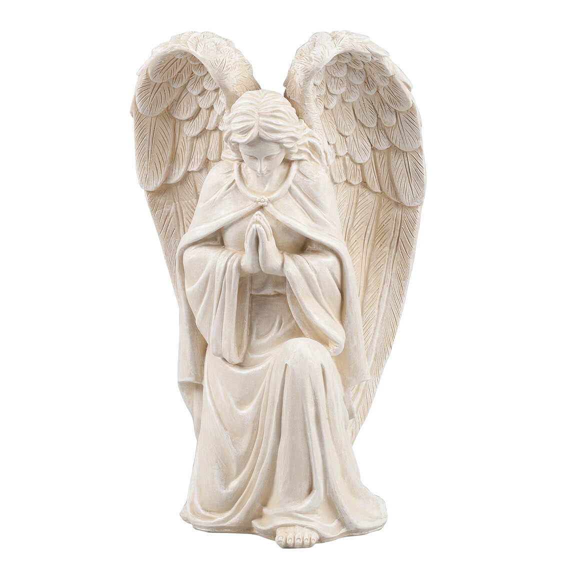 Fox Valley Traders WalterDrake Resin Angel Statue - Religious Garden Statue Remembrance Memorial Guardian Angel – 16 inch