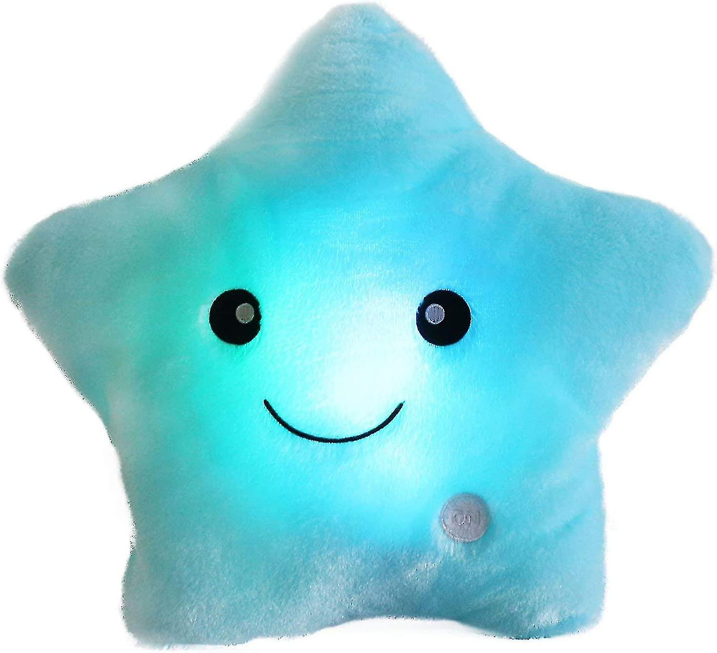 Twinkle Star Color Night Light Plush Pillows Light Up Night Stuffed Toys Perfect For Birthday (yellow)